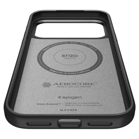 ETUI DO IPHONE 17 PRO do MAGSAFE SPIGEN ENZO ORYGINALNE CZARNE CASE