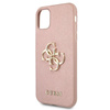 Pouzdro Guess Saffiano 4G Big Metal Logo - iPhone 11 (růžové)