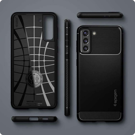 Spigen Rugged Armor - pouzdro pro Samsung Galaxy S21 5G (černé)