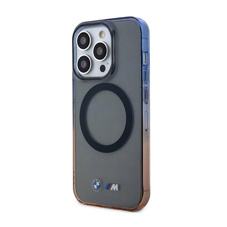 BMW Gradient Bumper MagSafe - Schutzhülle für iPhone 14 Pro Max (Grau)