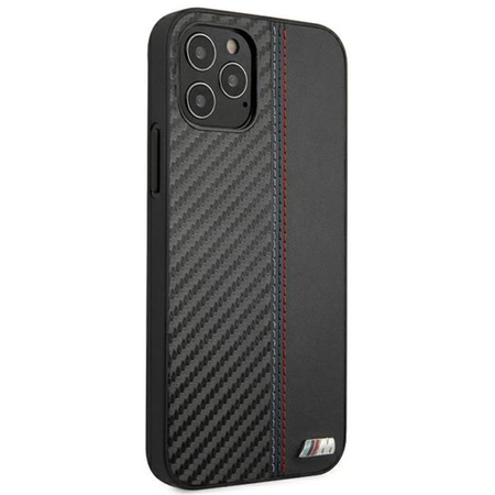 BMW Carbon Tricolor - Coque iPhone 12 Pro Max (noir)