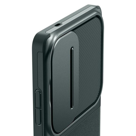 Spigen Optik Armor - Etui pour Samsung Galaxy S25 Ultra (Abyss Green)