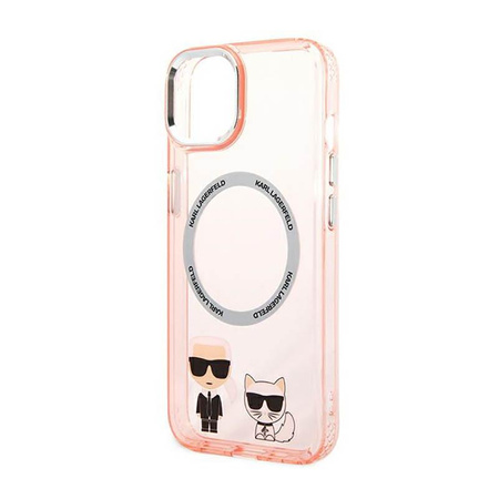Karl Lagerfeld Karl&Choupette Aluminium MagSafe - Case for iPhone 14 Plus (Pink)