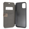 Guess Booktype 4G Charms Collection - Etui iPhone 11 Pro Max z kieszeniami na karty (brązowy)