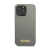 Guess Silicone Logo Plate MagSafe - iPhone 13 Pro Max Case (gray)