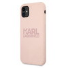 Karl Lagerfeld Silicone Stack Logo - pouzdro pro iPhone 11 (růžové)
