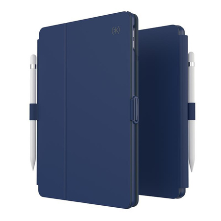 Speck Balance Folio - iPad 10.2" 9 (2021) / 8 (2020) / 7 (2019) tok MICROBAN bevonattal (Coastal Blue/Charcoal Grey)