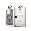 Karl Lagerfeld Karl & Choupette Glitter Magsafe - Coque iPhone 15 Pro Max (noir)