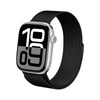 Crong Milano Steel - Bracelet en acier inoxydable pour Apple Watch 38/40/41/42 mm (noir)