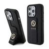 Guess Grip Stand 4G Saffiano Strass Logo - iPhone 15 Pro Max Case (black)