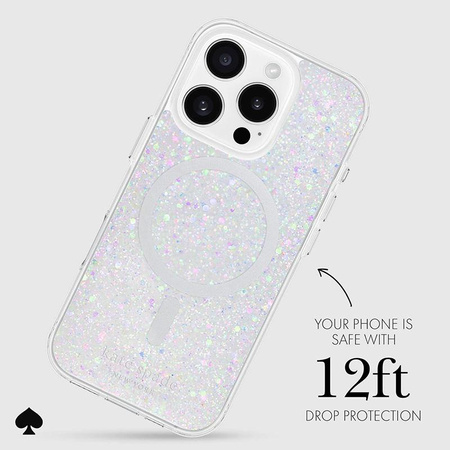 Kate Spade New York védő MagSafe - iPhone 16 Pro tok (Chunky Glitter)