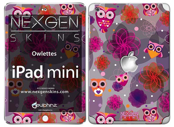 Nexgen Skins - Set de skin à effet 3D pour iPad mini (Owlettes 3D)