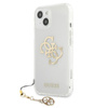 Guess 4G Big Logo Charm Gold- iPhone 13 Case (gold charms)
