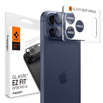 Spigen Optik Pro XL Glas.TR EZ Fit - Camera Lens Protector iPhone 17 Pro Max (Blue)