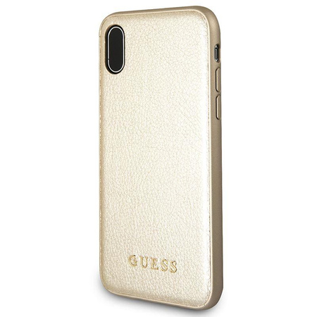 Guess Iridescent - Case iPhone Xs / X (gold)
