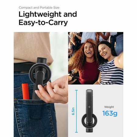 Spigen S570W MagSafe Bluetooth Selfie Stick Tripod - Support pour smartphone / support pour selfie stick (Noir)