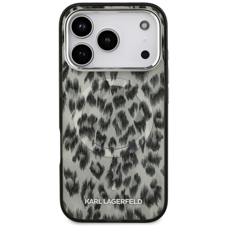 Karl Lagerfeld IML Leopard Pattern MagSafe - Hülle für iPhone 17 Pro (braun)