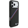 BMW M Tricolor Metal Logo MagSafe - iPhone 17 Pro Max Hülle (Schwarz)