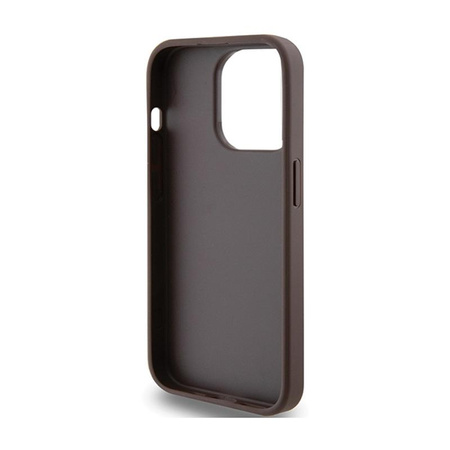 Guess 4G Metal Gold Logo - iPhone 15 Pro Case (brown)
