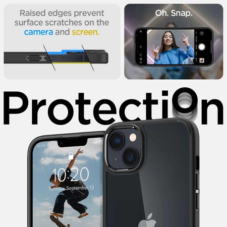 Spigen Ultra Hybrid - Coque pour iPhone 15 Plus / iPhone 14 Plus (Noir)
