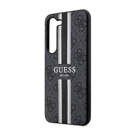 Guess 4G Printed Stripe - Hülle für Samsung Galaxy S23 (Schwarz)