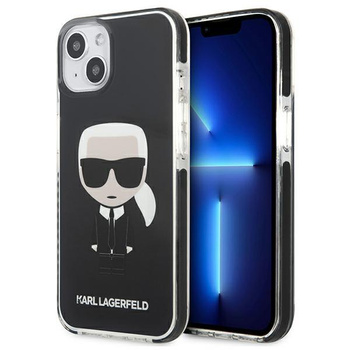 Karl Lagerfeld Fullbody Ikonik - iPhone 13 mini Tasche (Schwarz)