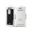 DKNY 3D Rubber Repeat Pattern - Case for iPhone 15 Pro Max (Black)