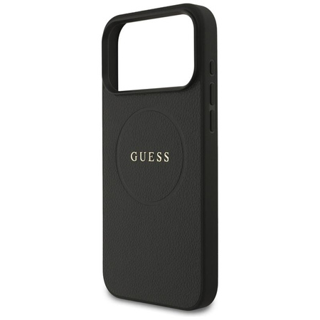 Guess Grained Ring MagSafe - Case iPhone 17 Pro Max (black)