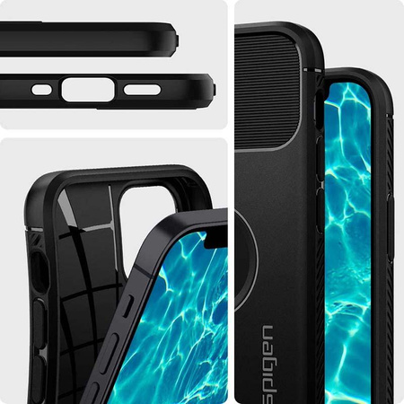 Spigen Rugged Armor - pouzdro pro iPhone 12 / iPhone 12 Pro (černé)