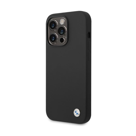 BMW Silicone Metal Logo - Case for iPhone 15 Pro (Black)