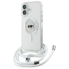 Karl Lagerfeld Crossbody IML Karl Head MagSafe - Hülle für iPhone 16 (transparent)