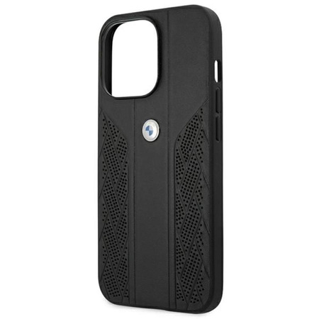 BMW Leather Curve Perforate HC - iPhone 13 Pro Max Case (black)