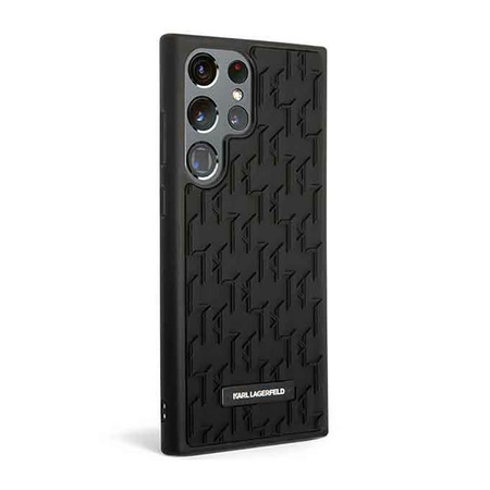 Karl Lagerfeld Monogram 3D Pattern - Samsung Galaxy S23 Ultra Case (black)