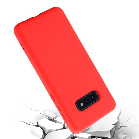 Crong Farbe Abdeckung - Samsung Galaxy S10e Fall (rot)