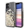 Guess Liquid Glitter Circle Logo - iPhone 11 Hülle (Gold)