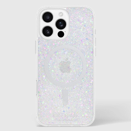 Kate Spade New York Protective MagSafe - Hülle für iPhone 16 Pro Max (Chunky Glitter)
