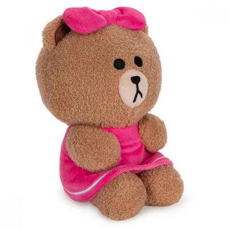 Line Friends - Mascotte en peluche 17 cm CHOCO ourson assis