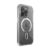 Speck Presidio Lux Grip ClickLock & Magsafe - iPhone 15 Pro Case (Clear / Chrome Finish / Serene Silver)