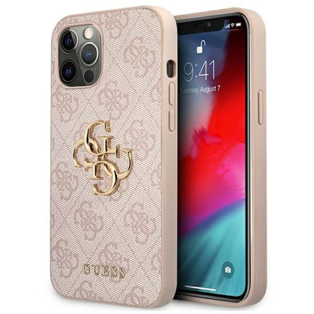 Guess 4G Big Metal Logo - iPhone 12 Pro Max tok (rózsaszín)