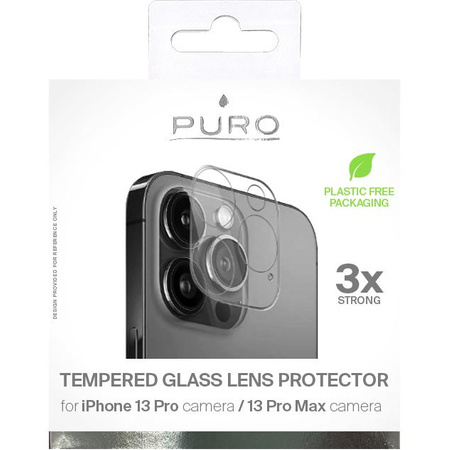 Puro Tempered Glass Camera Lens Protector - Ochranné sklo pro fotoaparát iPhone 13 Pro / iPhone 13 Pro Max