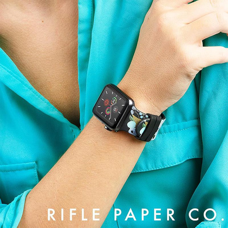 Rifle Paper Band - Armband für Apple Watch 38/40/41 mm (Garden Party Blue)