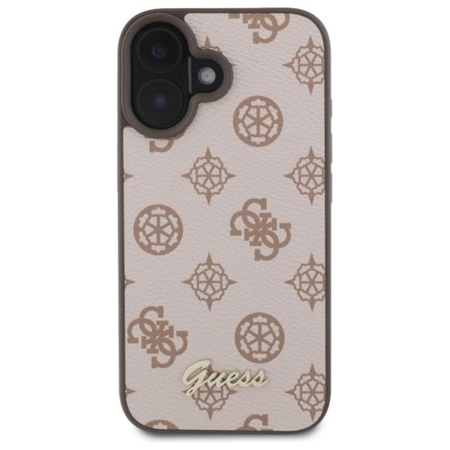 Guess Peony Script MagSafe - iPhone 16 Tasche (braun)