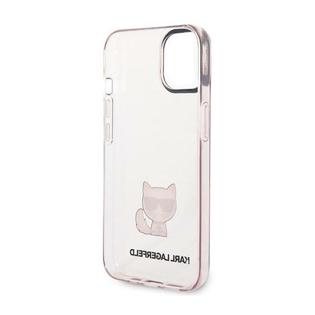 Karl Lagerfeld Choupette Body - pouzdro pro iPhone 14 (růžové)