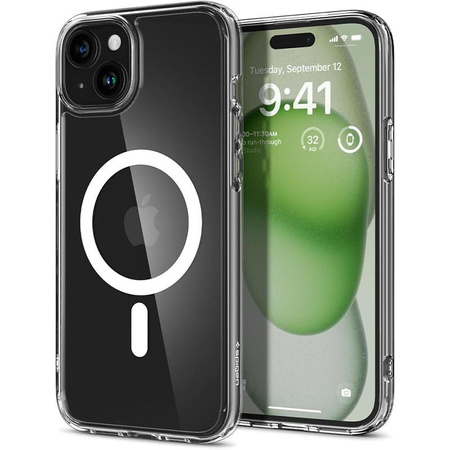 Spigen Ultra Hybrid MagSafe - Schutzhülle für iPhone 15 (Weiß)