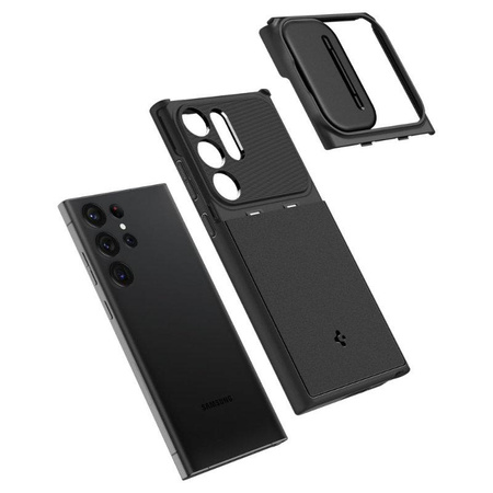 Spigen Optik Armor - Hülle für Samsung Galaxy S23 Ultra (Schwarz)