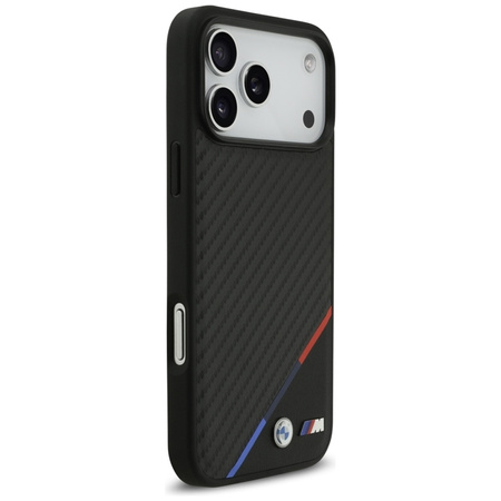 BMW M Carbon Tricolor Line MagSafe - Case iPhone 17 Pro Max (black)