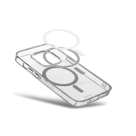 Crong Clear MAG Cover - pouzdro pro iPhone 15 Pro MagSafe (průhledné)