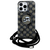 Karl Lagerfeld IML Crossbody Monogram Karl & Choupette Head MagSafe - pouzdro na iPhone 16 Pro (černé)