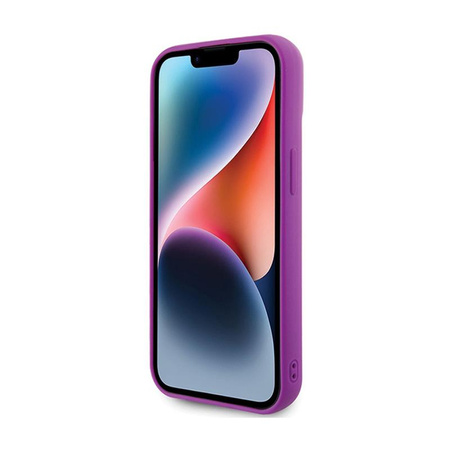 Guess Disco Metal Script - iPhone 15 tok (fukszia)