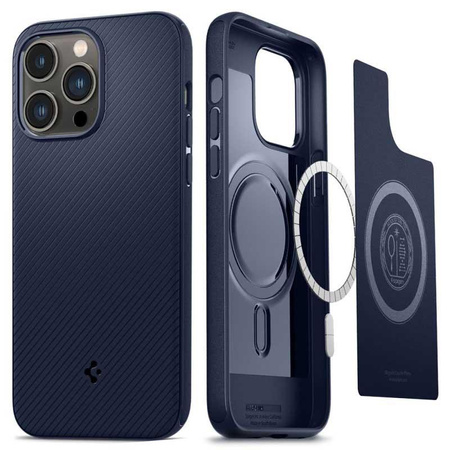 Spigen Mag Armor - Hülle für iPhone 14 Pro Max (Marineblau)